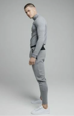 Sik Silk Šedé Pánské Tepláky 9 Sik Silk Šedé Pánské Tepláky -MIKINY Prodejní prodejna sik silk function sport track pants grey marl 3