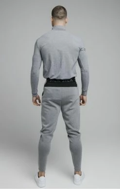 Sik Silk Šedé Pánské Tepláky 10 Sik Silk Šedé Pánské Tepláky -MIKINY Prodejní prodejna sik silk function sport track pants grey marl 4