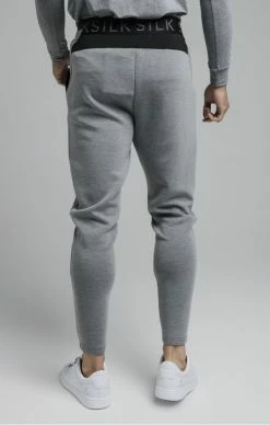 Sik Silk Šedé Pánské Tepláky 11 Sik Silk Šedé Pánské Tepláky -MIKINY Prodejní prodejna sik silk function sport track pants grey marl 5