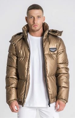 Gianni Kavanagh Zlatá Pánská Zimní Bunda