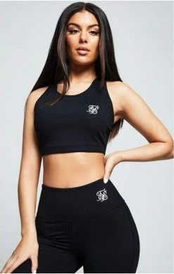 Sik Silk Gym Bralette Black