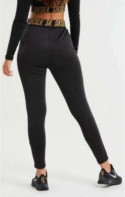 Sik Silk Dámské Černé Tepláky -MIKINY Prodejní prodejna sik silk gym track pants black 2