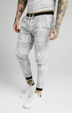 Sik Silk Šedé Pánské Tepláky