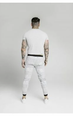 Sik Silk Šedé Pánské Tepláky -MIKINY Prodejní prodejna sik silk inverse fitted joggers 3
