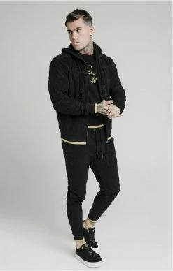 Sik Silk Inverse Zip Through Hoodie Black -MIKINY Prodejní prodejna sik silk inverse zip through hoodie black 3