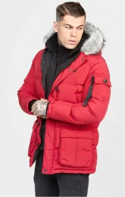 Sik Silk Red Arctic Parka