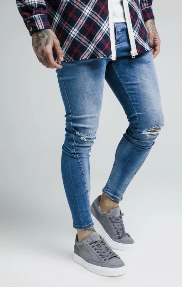 Sik Silk Knee Burst Twisted Skinny Denims 2 Sik Silk Knee Burst Twisted Skinny Denims – Bild 2