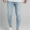 Sik Silk Pánské Světle Modré Skinny Jeany