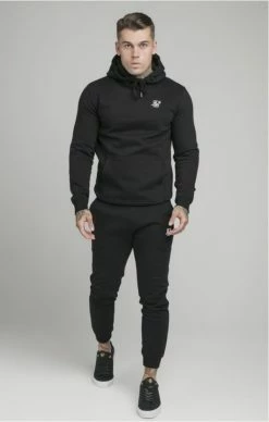 Sik Silk Černá Mikina Přes Hlavu -MIKINY Prodejní prodejna sik silk muscle fit overhead hoodie 1 4