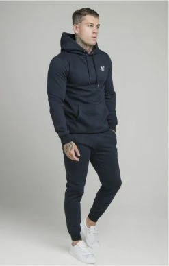 Sik Silk Tmavěmodrá Mikina Přes Hlavu 8 Sik Silk Tmavěmodrá Mikina Přes Hlavu -MIKINY Prodejní prodejna sik silk muscle fit overhead hoodie 2