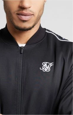 Sik Silk Panel Tape Bomber Black -MIKINY Prodejní prodejna sik silk panel tape bomber black 5