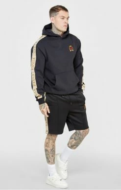 Sik Silk Modré Pánské Tepláky Core 8 Sik Silk Modré Pánské Tepláky Core -MIKINY Prodejní prodejna sik silk panska cerna mikina oversized hoodie 3