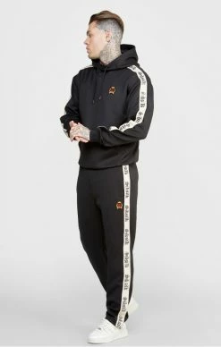 Sik Silk Pánská Černá Mikina Poly W Gothic Taping -MIKINY Prodejní prodejna sik silk panska cerna mikina poly w gothic taping 2