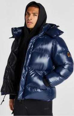 Sik Silk Pánská Černá Zimní Bunda Puffer