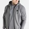 Sik Silk Pánská Šedá Mikina Essential Zip Through Funnel Neck