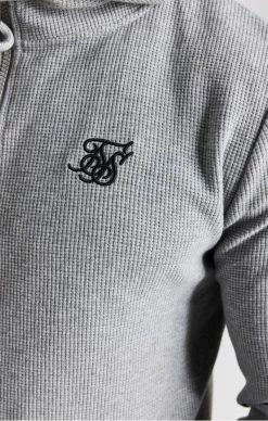 Sik Silk Modré Pánské Tepláky Core -MIKINY Prodejní prodejna sik silk panska seda mikina waffle zip thru 2