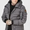 Sik Silk Pánská Černá Zimní Bunda Parka Coat