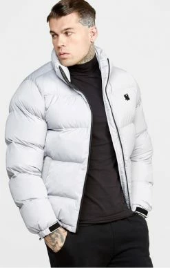 Sik Silk Pánská Šedá Zimní Bunda Puffer