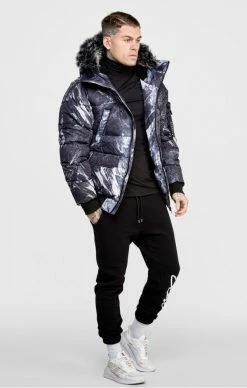 Sik Silk Pánská Zimní Bunda Alpine Camo Bomber Jacket -MIKINY Prodejní prodejna sik silk panska zimni bunda alpine camo bomber jacket 3