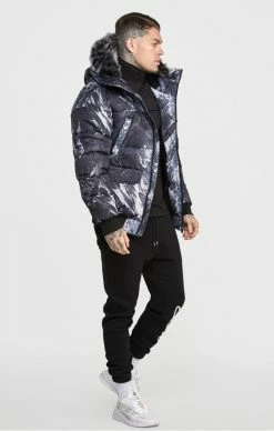 Sik Silk Pánská Zimní Bunda Alpine Camo Bomber Jacket -MIKINY Prodejní prodejna sik silk panska zimni bunda alpine camo bomber jacket 5