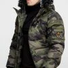 Sik Silk Pánská Zimní Bunda Camo Bomber Jacket