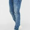 Sik Silk Pánské Modré Jeany Bleached Slim Fit Denim