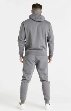 Sik Silk Modré Pánské Tepláky Core -MIKINY Prodejní prodejna sik silk panske sede teplaky essential fitted 3