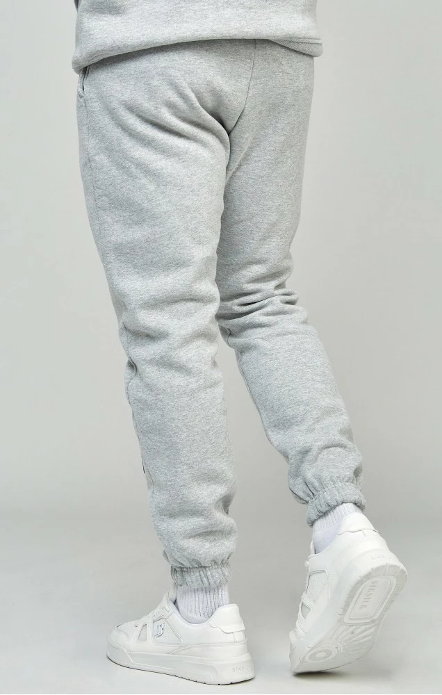 Sik Silk Pánské Šedé Tepláky Script Embroidery 3 Sik Silk Pánské Šedé Tepláky Script Embroidery – Bild 3