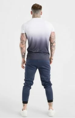 Sik Silk Pánské Tričko Navy Sports Fade -MIKINY Prodejní prodejna sik silk panske tricko navy sports fade 4