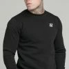 Sik Silk Pánský Černý Svetr Crew Sweat