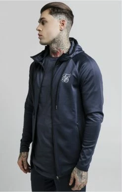Sik Silk Reflective Sprint Racer Zip Through Hoodie