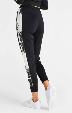 Sik Silk Dámské Černé Tepláky Retro Fire -MIKINY Prodejní prodejna sik silk retro fire track pants black ecru 3