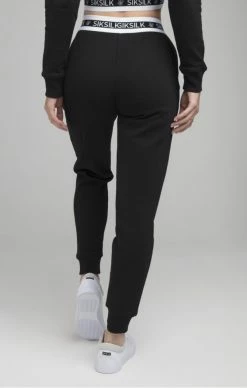 Sik Silk Černé Dámské Tepláky -MIKINY Prodejní prodejna sik silk revert fleece track pants black 2