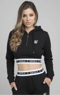 Sik Silk Revert Fleece Track Top Black -MIKINY Prodejní prodejna sik silk revert fleece track top black 2