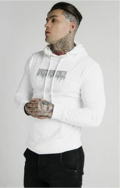 Sik Silk Bílá Mikina Přes Hlavu