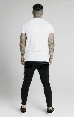 Sik Silk Bílé Triko -MIKINY Prodejní prodejna sik silk rhinestone creep tee 4