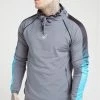 Sik Silk Scope Overhead Fade Panel Hoodie Slate