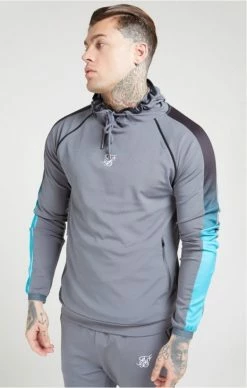 Sik Silk Scope Overhead Fade Panel Hoodie Slate