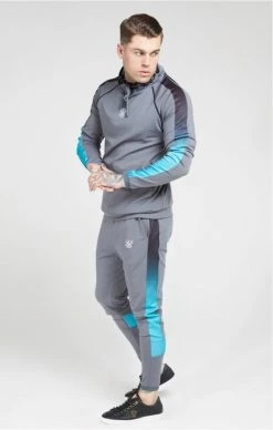 Sik Silk Scope Overhead Fade Panel Hoodie Slate -MIKINY Prodejní prodejna sik silk scope overhead fade panel hoodie slate 3