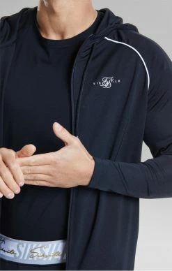 Sik Silk Pánská Černá Mikina Na Zip 8 Sik Silk Pánská Černá Mikina Na Zip -MIKINY Prodejní prodejna sik silk scope signature tape zip through hoodie 3