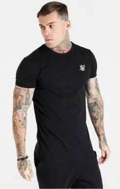 Sik Silk Set 2 Pánských Triček Black Twin Pack Muscle Fit T-Shirt -MIKINY Prodejní prodejna sik silk set 2 panskych tricek black twin pack muscle fit t shirt 2