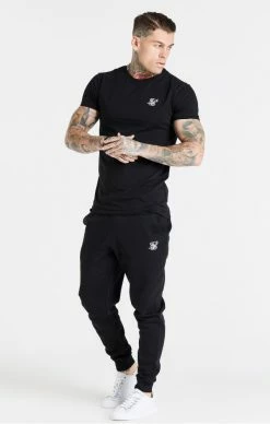 Sik Silk Set 2 Pánských Triček Black Twin Pack Muscle Fit T-Shirt -MIKINY Prodejní prodejna sik silk set 2 panskych tricek black twin pack muscle fit t shirt 8
