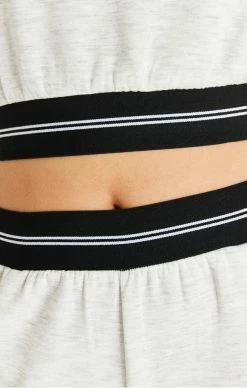 Sik Silk Dámské Šedé Tepláky 7 Sik Silk Dámské Šedé Tepláky -MIKINY Prodejní prodejna sik silk supremacy cargo track pants ice grey marl 2