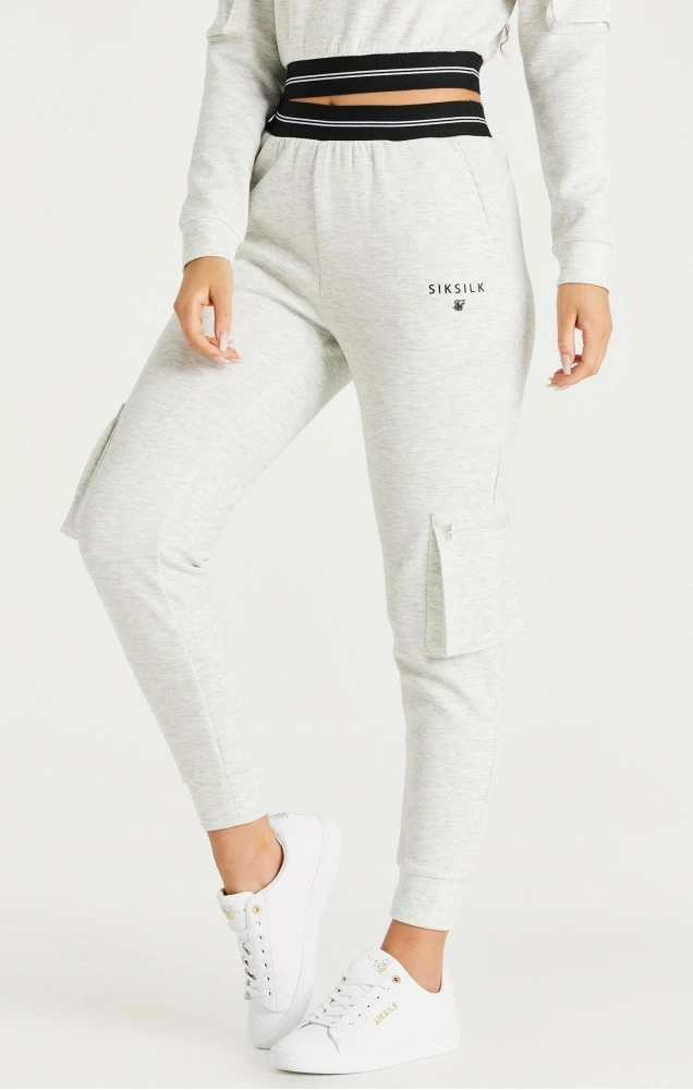 Sik Silk Dámské Šedé Tepláky 1 Sik Silk Dámské Šedé Tepláky