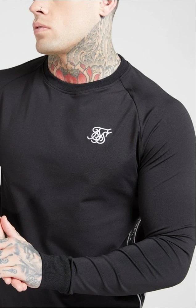 Sik Silk Tape Performance Sweater Black 2 Sik Silk Tape Performance Sweater Black – Bild 2