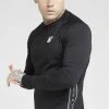 Sik Silk Tape Performance Sweater Black