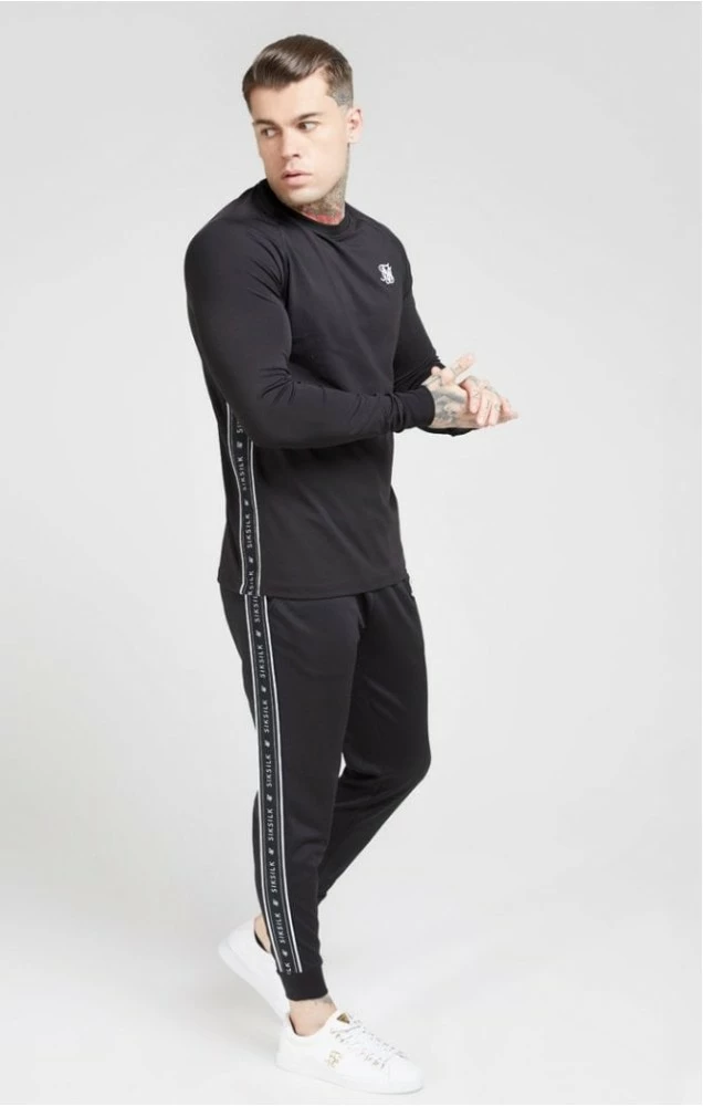 Sik Silk Tape Performance Sweater Black 3 Sik Silk Tape Performance Sweater Black – Bild 3