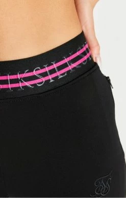 Sik Silk Černé Dámské Tepláky 8 Sik Silk Černé Dámské Tepláky -MIKINY Prodejní prodejna sik silk tape tracksuit trousers black 1
