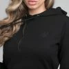 Sik Silk Černá Crop Mikina