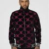 Sik Silk X Dani Alves Devore Velvet Bomber Jacket